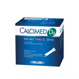 CALCIMED D3 500 mg/1000 I.E. Direkte granuler, 120 stk