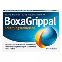 BOXAGRIPPAL Kaldtabletter 200 mg/30 mg FTA, 20 stk