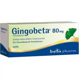 GINGOBETA 80 mg filmdrasjerte tabletter, 60 stk