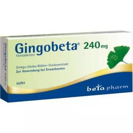 GINGOBETA 240 mg filmdrasjerte tabletter, 30 stk