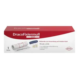 Draco fikseringsgaze stretch 15 cmx2 m, 1 stk