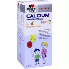 Doppelherz Kalsium + magnesium familie flytende kosttilskudd., 250 ml