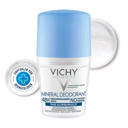 VICHY DEO Roll-on Mineral 48h uten aluminium, 50 ml