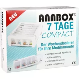 ANABOX Kompakt 7 dager med ukentlige dosere White, 1 stk