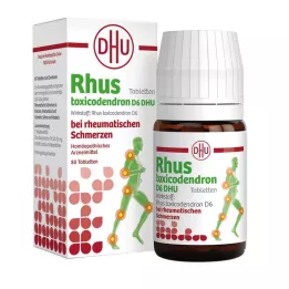 RHUS TOXICODENDRON D 6 tabletter mot revmatiske smerter, 80 stk