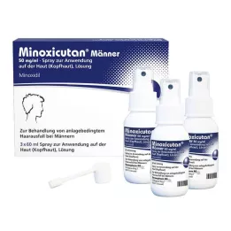 MINOXICUTAN Menn 50 mg/ml Spray, 3X60 ml