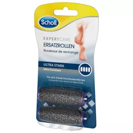 SCHOLL Fløyelsmyke Pedi-erstatningsruller ultrasterke, 2 stk