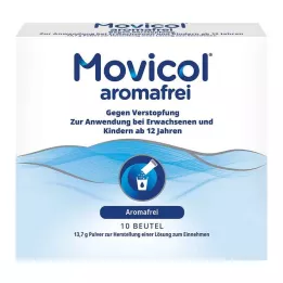 MOVICOL aromafritt pulver for oral bruk MP, 10 stk