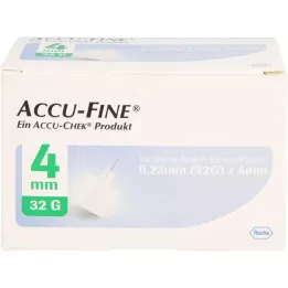 ACCU FINE Sterile nåler F.Insulinpens 4 mm 32 g, 100 stk