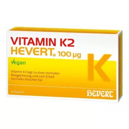 VITAMIN K2 HEVERT 100 μg kapsler, 60 stk