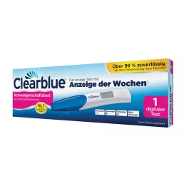CLEARBLUE Graviditetstest med ukebestemmelse, 1 stk