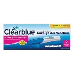 CLEARBLUE Graviditetstest med ukesbestemmelse, 2 stk