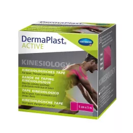 DERMAPLAST Active Kinesiology Tape 5 cmx5 m rosa, 1 stk