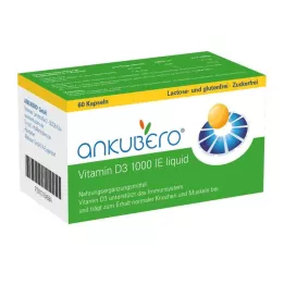 Ankubero Vitamin D3 1000 I.E. kapsler, 60 stk