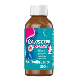 GAVISCON Dobbel 500mg/213mg/325mg oral suspensjon, 300 ml