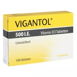 VIGANTOL 500 dvs. vitamin D3 tabletter, 100 stk