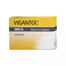 VIGANTOL 500 I.E. Vitamin D3 tabletter, 100 stk