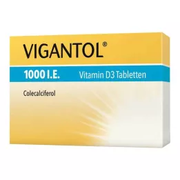 VIGANTOL 1000 IE Vitamin D3 tabletter, 100 stk