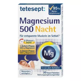 TETESEPT Magnesium 500 Natttabletter, 30 stk