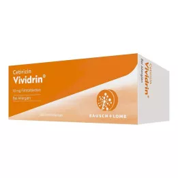 CETIRIZIN Vividrin 10 mg filmdrasjerte tabletter, 100 stk