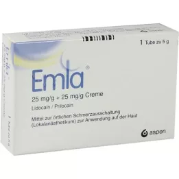 EMLA 25 mg/g + 25 mg/g krem + 2 tegaderm pl., 5 g