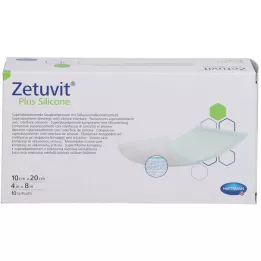 ZETUVIT Pluss silikon steril 10x20 cm, 10 stk