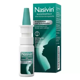 NASIVIN Nesespray uten forbruksmateriell for voksne og skolebarn, 10 ml