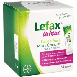 LEFAX Intego Lemon Fresh Mikro Granul.250 mg Sim., 50 stk