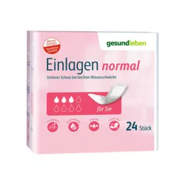 GESUND LEBEN Innleggssåler vanlige, 24 stk