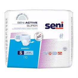 SENI Active Super Incontinence Briefs Disposable S, 10 stk