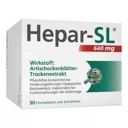 HEPAR-SL 640 mg filmdrasjerte tabletter, 50 stk