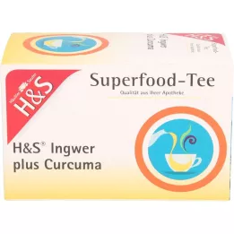 H&amp;S GINGER PLUS CURCUMA, 20X1.25 g