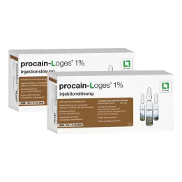 PROCAIN-Loges 1 % injeksjonsvæske ampuller, 100X2 ml