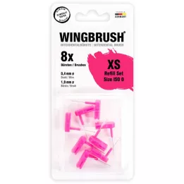 WINGBRUSH Refillsett Interdentalb.ISO 0 liten, 8 stk