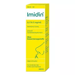 Imidin Nasal spray uten konserveringsmidler 0,1%, 10 ml