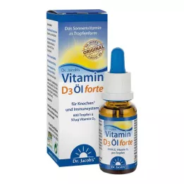 VITAMIN D3 ÖL forte Dr.Jacobs dråper, 20 ml