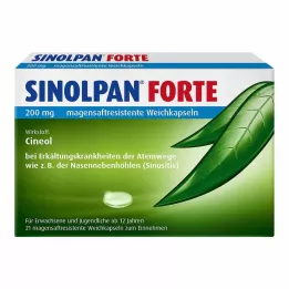 SINOLPAN forte 200 mg gastroresistente myke kapsler, 21 stk