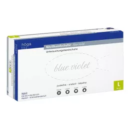 NITRIL Hansker ustøpt. pulverfri størrelse L blå fiolett, 100 |2| stykker |2|