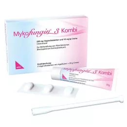 MYKOFUNGIN 3 kombi 200 mg vaginaltabletter + 10 mg/g Cre., 1 pakke