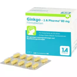 GINKGO-1A Pharma 80 mg filmbelagte tabletter, 120 stk
