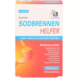 SODBRENNEN Helfer tyggetabletter, 60 stk