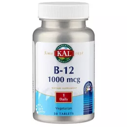 VITAMIN B12 1000 µg tabletter, 50 stk
