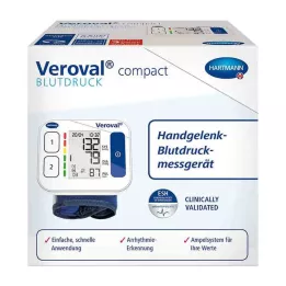 VEROVAL kompakt blodtrykksmåler for håndleddet, 1 stk
