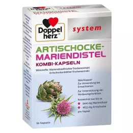 DOPPELHERZ Artichoke-Milk Thistle system myke kapsler, 60 stk