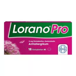 LORANOPRO 5 mg filmdrasjerte tabletter, 18 stk