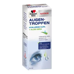DOPPELHERZ Øyedråper Hyaluron 0,3 % system, 10 ml
