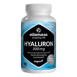 HYALURONSÄURE 300 mg høydose veganske kapsler, 90 stk