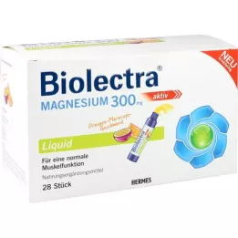 BIOLECTRA Magnesium 300 mg væske, 28 stk