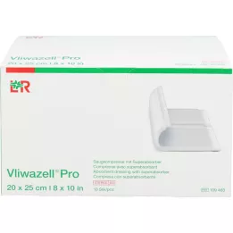 VLIWAZELL Pro superabsorberende kompress steril 20x25 cm, 10 stk