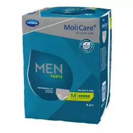 MOLICARE Premium MEN Bukser 5 dråper M, 8 stk